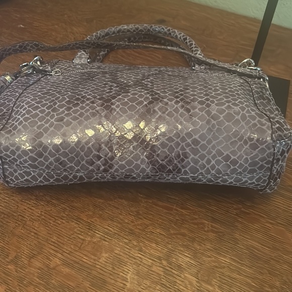 Michael Michael Kors Python Print Leather Satchel/Crossbody and Detachable Strap - Picture 12 of 16